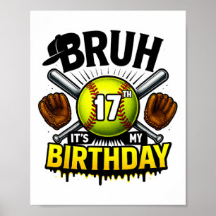 Het is mijn 17e verjaardag Zachtjes Jongens 17 Jaa Poster