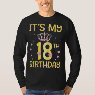 Het is mijn 18e diamanten verjaardag Happy to Me Y T-shirt