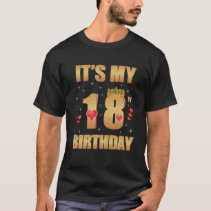 Het is mijn 18e verjaardag, 18 jaar oud, 18e verja t-shirt
