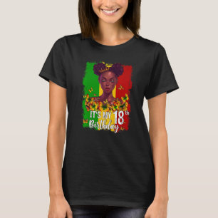 Het is mijn 18e verjaardag 18 jaar oude zwarte Mel T-shirt