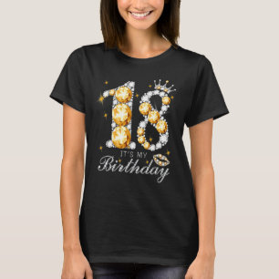 Het is mijn 18e verjaardag koningin 18 jaar oude s t-shirt
