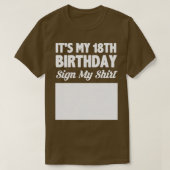 Het is mijn 18e verjaardag teken mijn shirt (Design voorkant)