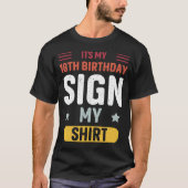 Het is mijn 18e verjaardagsbord Mijn shirt (Voorkant)