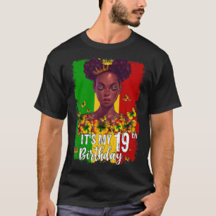 Het is mijn 19e verjaardag 19 jaar oude zwarte Mel T-shirt