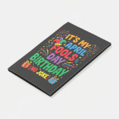 Het is mijn 1 april-verjaardag en dat is geen grap post-it® notes (Schuin)