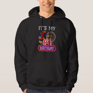 Het is mijn 1e verjaardag Ringmaster Circus Thema Hoodie