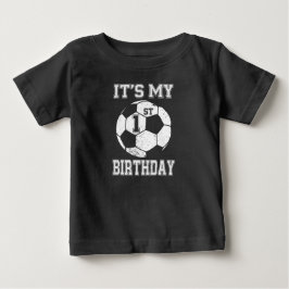 Het is mijn 1e verjaardag Voetbalontwerp voor kind