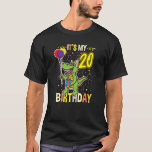Het is mijn 20e verjaardag Baby krokodil T-shirt