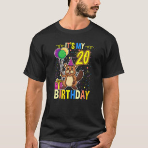 Het is mijn 20e verjaardag Beaver T-shirt