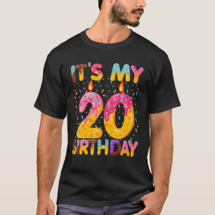 Het is mijn 20e verjaardag Sweet Donut 20 jaar oud T-shirt