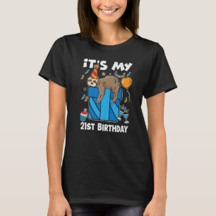 Het is mijn 21ste verjaardag 21 jaar, 21ste verjaa t-shirt