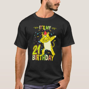 Het is mijn 21ste verjaardag Dabbing Cheetah T-shirt