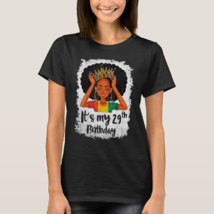 Het is mijn 29e verjaardag 29 jaar oud zwart melan t-shirt