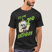 Het is mijn 2 verjaardag panda t-shirt (Voorkant)