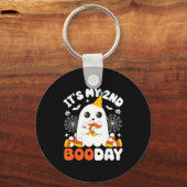 Het is mijn 2de Boo-dag, Grappige Halloween Geest Sleutelhanger (Voorkant)