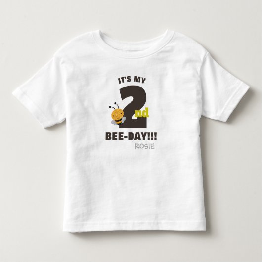 Het is mijn 2e bijendag persoonlijke T-shirt (Voorkant)