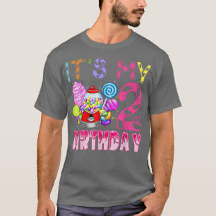 Het is mijn 2e verjaardag Candy Candyland Verjaard T-shirt