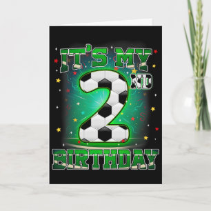Het is mijn 2e verjaardag Jongens Voetbal 2 jaar o Kaart