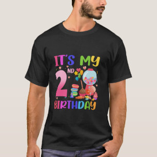 Het is mijn 2e verjaardagsmeisje Snoep Candyland 2 T-shirt