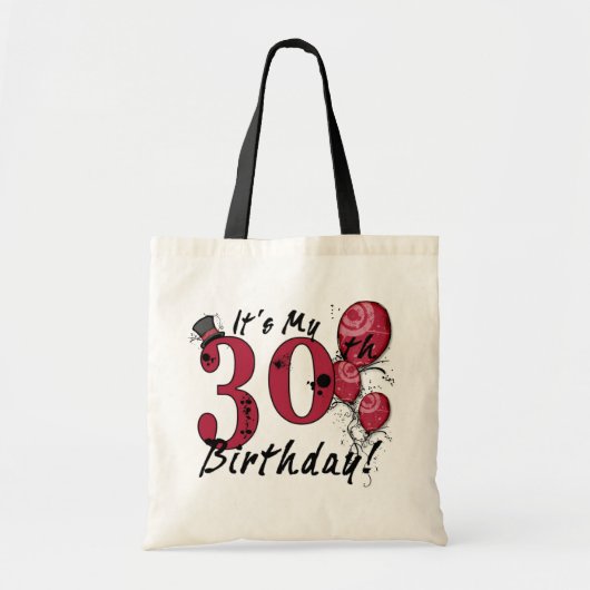 Het is mijn 30e verjaardagsballontas. tote bag (Voorkant)