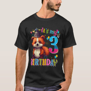 Het is mijn 3e 3 rode panda t-shirt