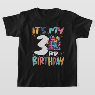 Het is mijn 3e verjaardag Happy Kids Verjaardag T-shirt