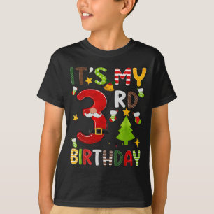 Het is mijn 3e verjaardag Jongens 3 jaar oud Kinde T-shirt