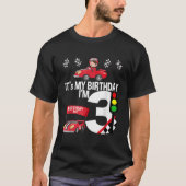 Het is mijn 3e verjaardag race auto thema verjaard t-shirt (Voorkant)