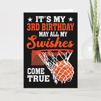 Het is mijn 3e verjaardag Sketll 3 jaar oud  Kaart