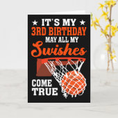 Het is mijn 3e verjaardag Sketll 3 jaar oud  Kaart (Gele Bloem)