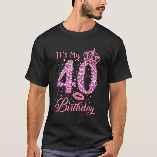 Het is mijn 40e verjaardag koningin 40 jaar oude s t-shirt (Voorkant)