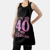 Het is mijn 40e verjaardag koningin schort (Insitu)