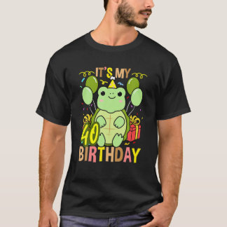 Het is mijn 40e verjaardag schildpad t-shirt