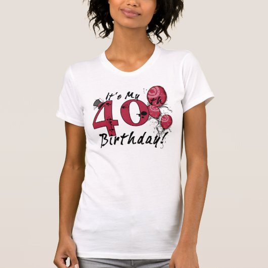Het is mijn 40e verjaardagsfeest t-shirt (Voorkant)