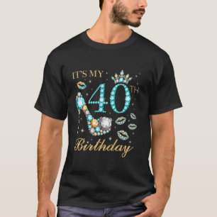 Het is mijn 40ste verjaardag 40 jaar oud 40ste ver t-shirt
