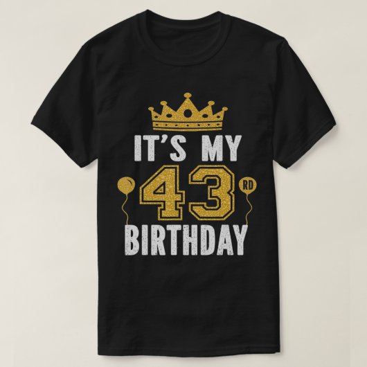 Het is mijn 43e jaarcadeau voor 43 jaar oud Man en T-shirt (Design voorkant)