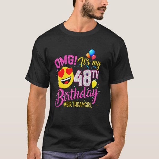 Het is mijn 48e meisje van 48 jaar oud t-shirt (Voorkant)