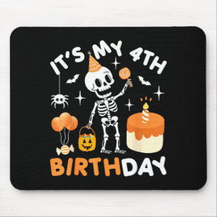 Het is mijn 4de verjaardag-grappige Halloween skel Muismat