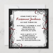 Het is mijn 50e verjaardag feestelijke uitnodiging (Achterkant)