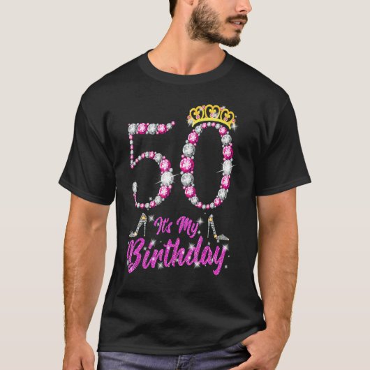 Het is mijn 50e verjaardag koningin Tiara die 50 j T-shirt (Voorkant)