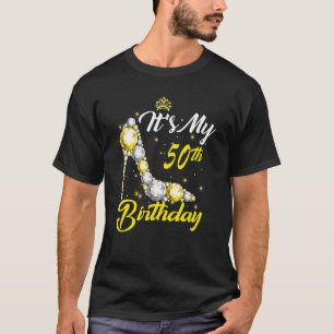 Het is mijn 50e verjaardag koningin vrouw 50 jaar t-shirt