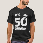 Het is mijn 50ste verjaardag 50 jaar oud vijftigst t-shirt (Voorkant)