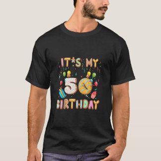 Het is mijn 50ste verjaardag meisje donut cake bda t-shirt