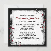 Het is mijn 55e verjaardagsfeest grote uitnodiging (Achterkant)