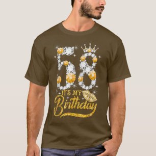 Het is mijn 58e verjaardag koningin 58 jaar oude s t-shirt