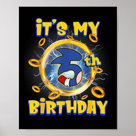 Het is mijn 5e verjaardag jongen familie matching  poster (Voorkant)