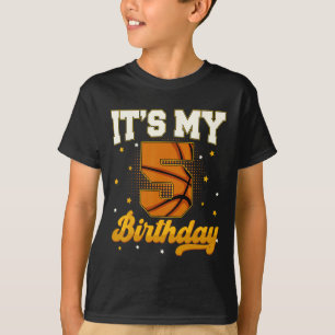 Het is mijn 5e verjaardag Sketll Jongen 5 Jaar oud T-shirt