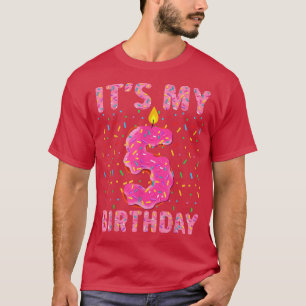 Het is mijn 5e verjaardag Sweet Donut 5 jaar oude  T-shirt