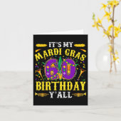 Het is mijn 60e Mardi Gras Birthday Yall Celebrati Kaart (Gele Bloem)
