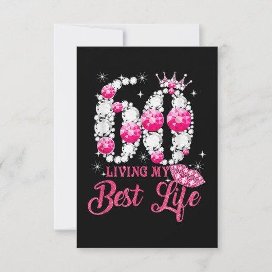 Het is mijn 60e verjaardag koningin 60 jaar oud kaart (Voorkant)